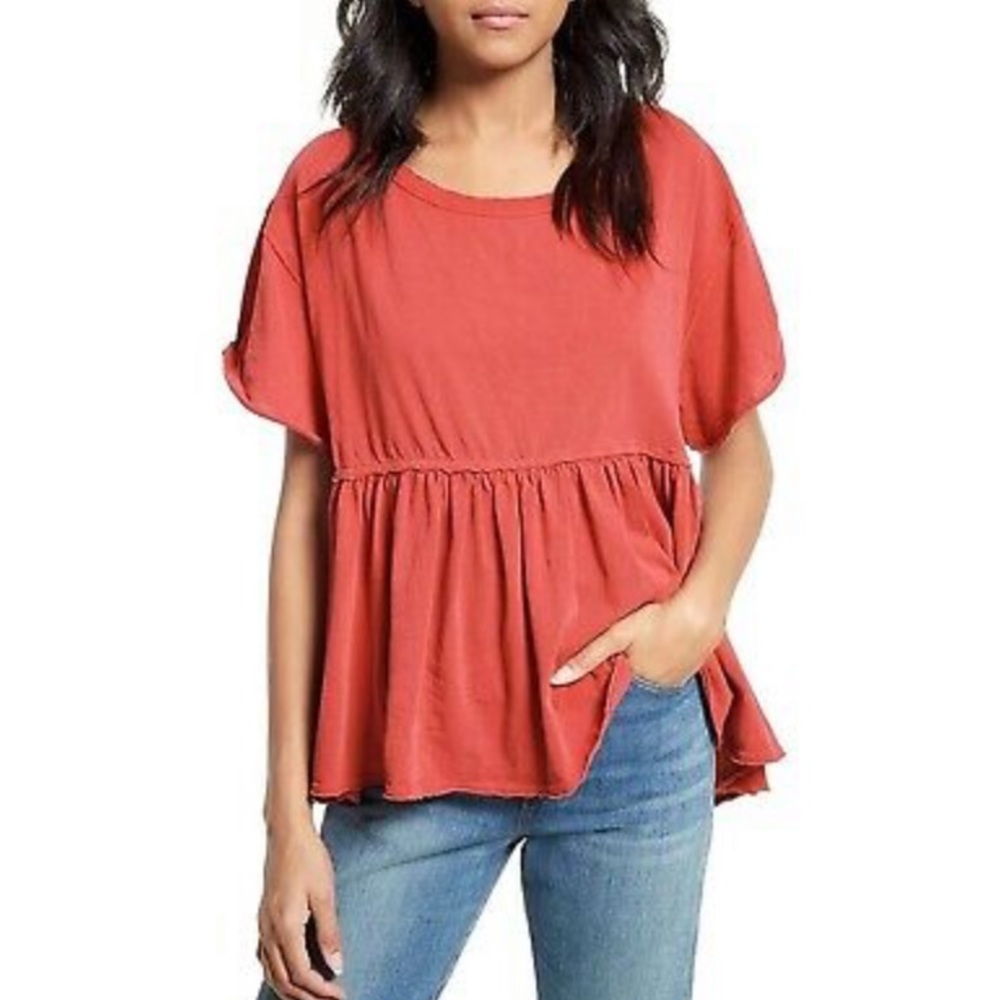 Free People We the Free Odyssey Peplum Tee